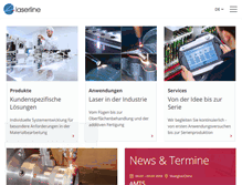 Tablet Screenshot of laserline.de